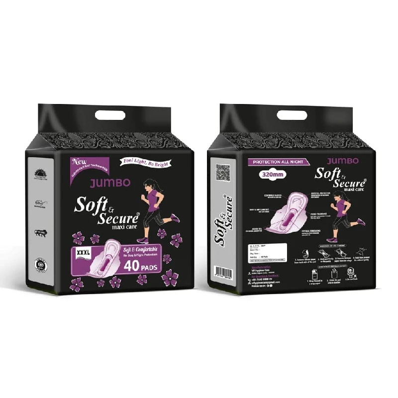 Extra Sure Sanitary Pads for Women with Wings XXXL (Combo Pack of 2), 100 Pads-2.webp